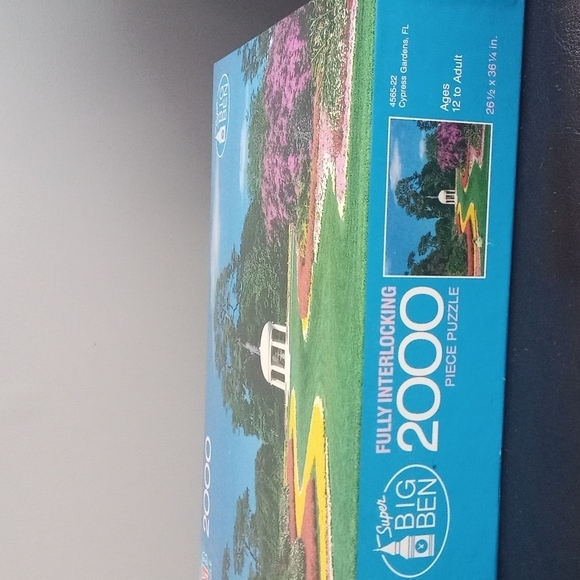 Milton Bradley 2000 Piece Cypress Gardens Landscape puzzle - sealed - Picture 2 of 3